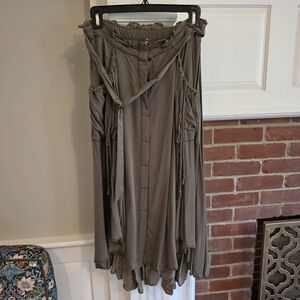 Free People Maxi Skirt in Army Green